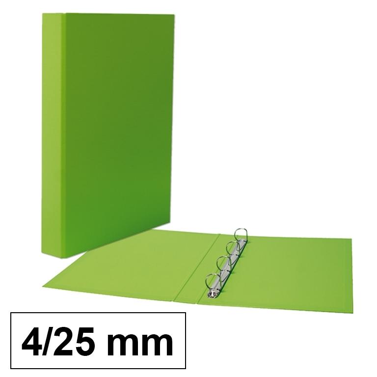 Plus Office Carpeta Polipropileno Folio 4 Anillas 25mm Verde Claro