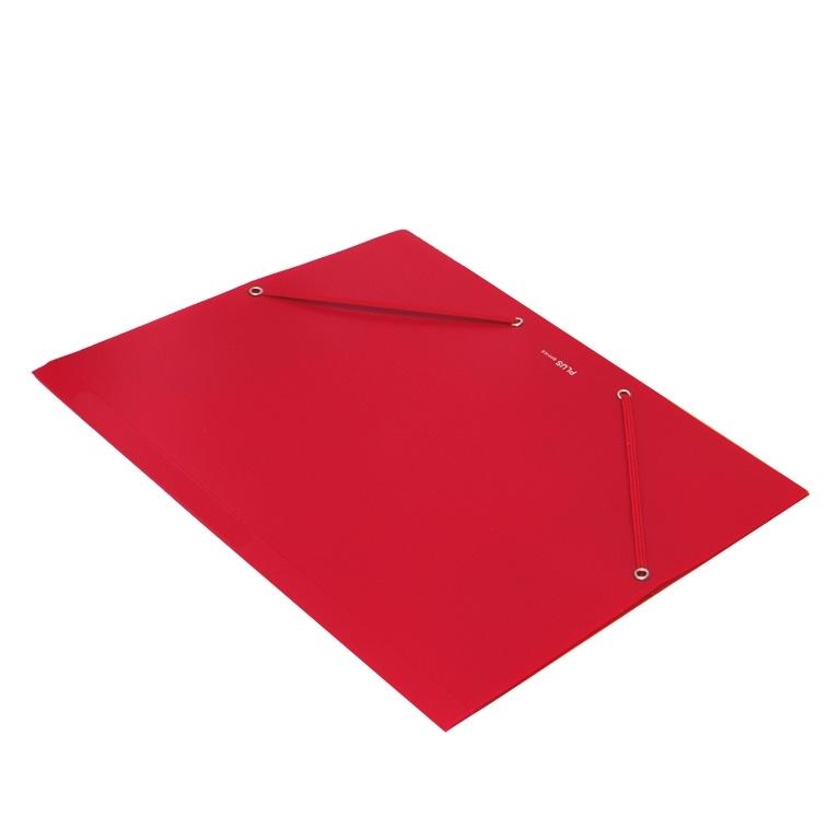Plus Office Soft Carpeta A4+ Plástico Gomas y Solapas Rojo