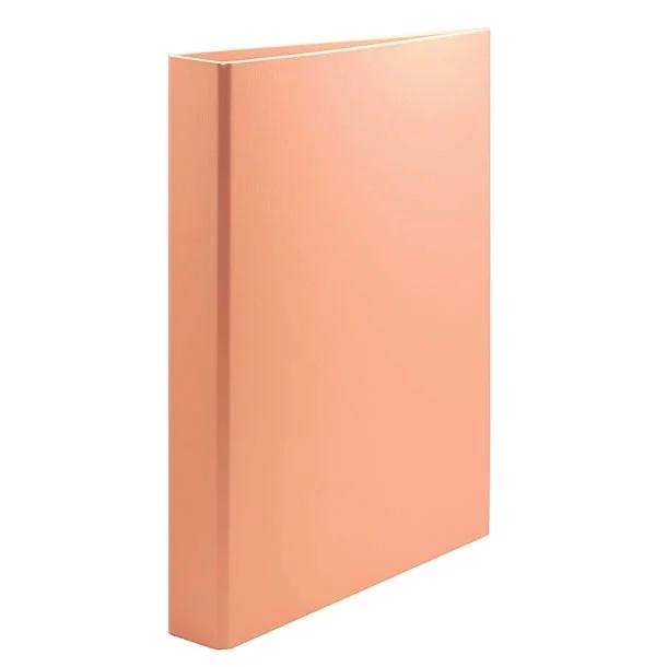Plus Office Carpeta Polipropileno Folio 4 Anillas 25mm Naranja Pastel
