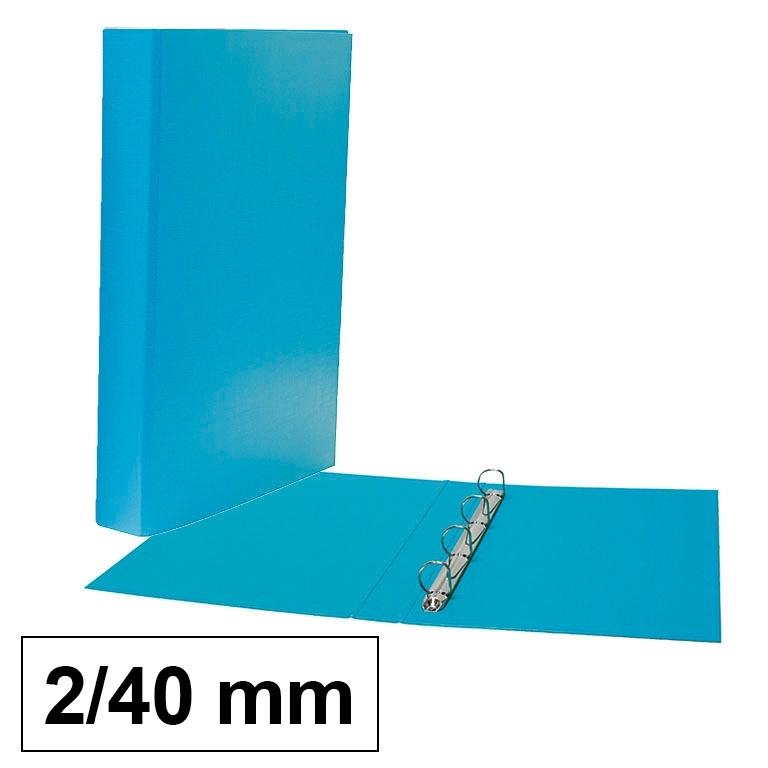 Plus Office Carpeta Polipropileno Folio 2 Anillas 40mm Azul Claro