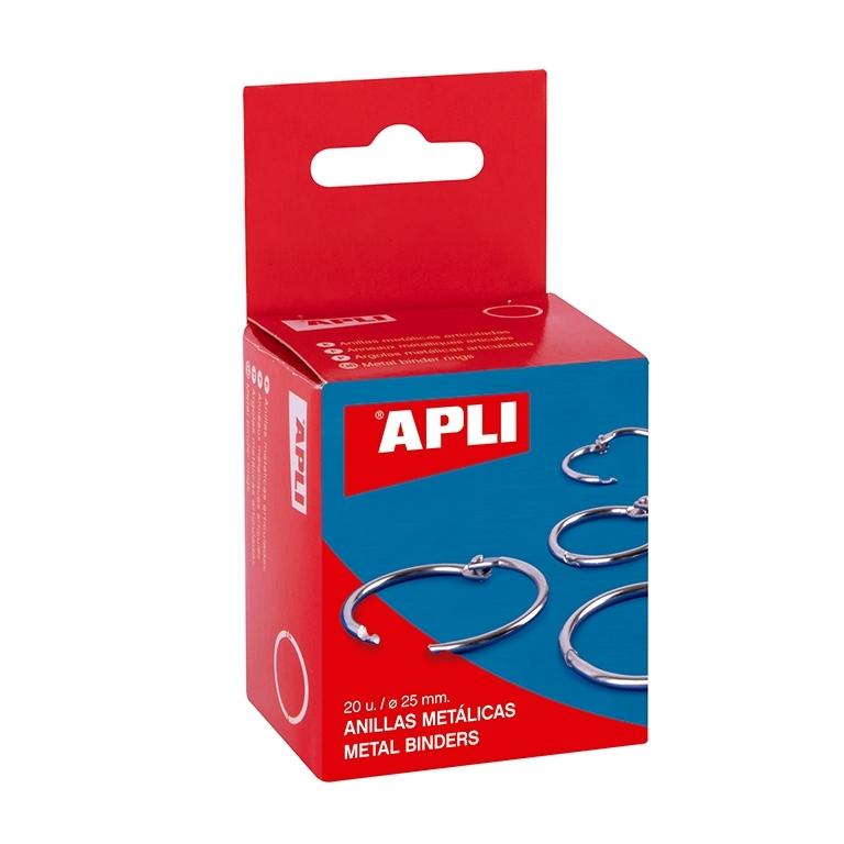 Apli Anillas Metálicas Articuladas 25 mm (20 uds.)