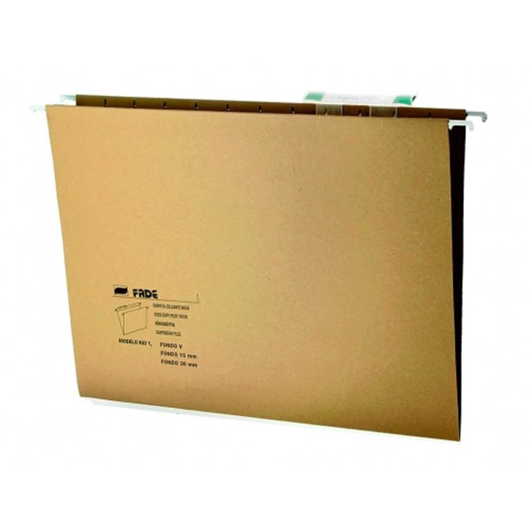 Fade Kio Carpeta Colgante Kraft Folio Prolongado 230g