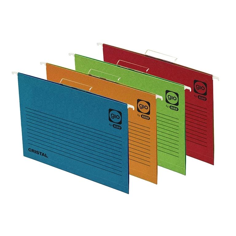 Gio Carpeta Colgante Folio 230g Visor Superior Verde