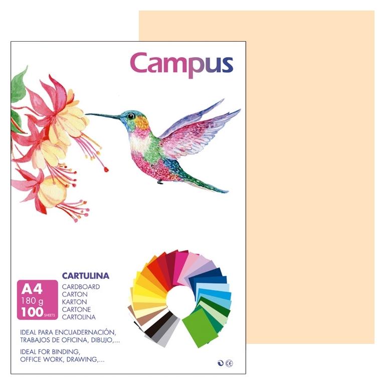 Campus Cartulina A4 180Gr Crema (100)