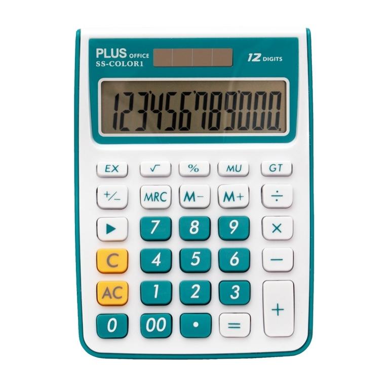 Plus Office SS-Color1 Calculadora Sobremesa 12 Dígitos Azul
