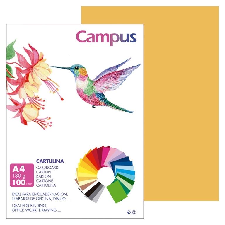 Campus Cartulina A4 180Gr Cuero (100)