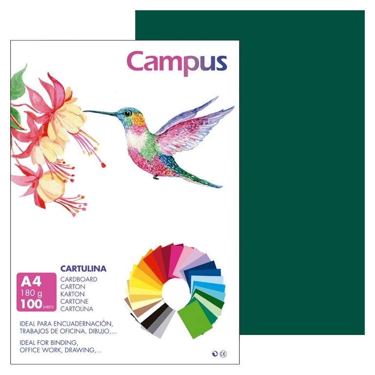Campus Cartulina A4 180Gr Verde Amazonas (100)