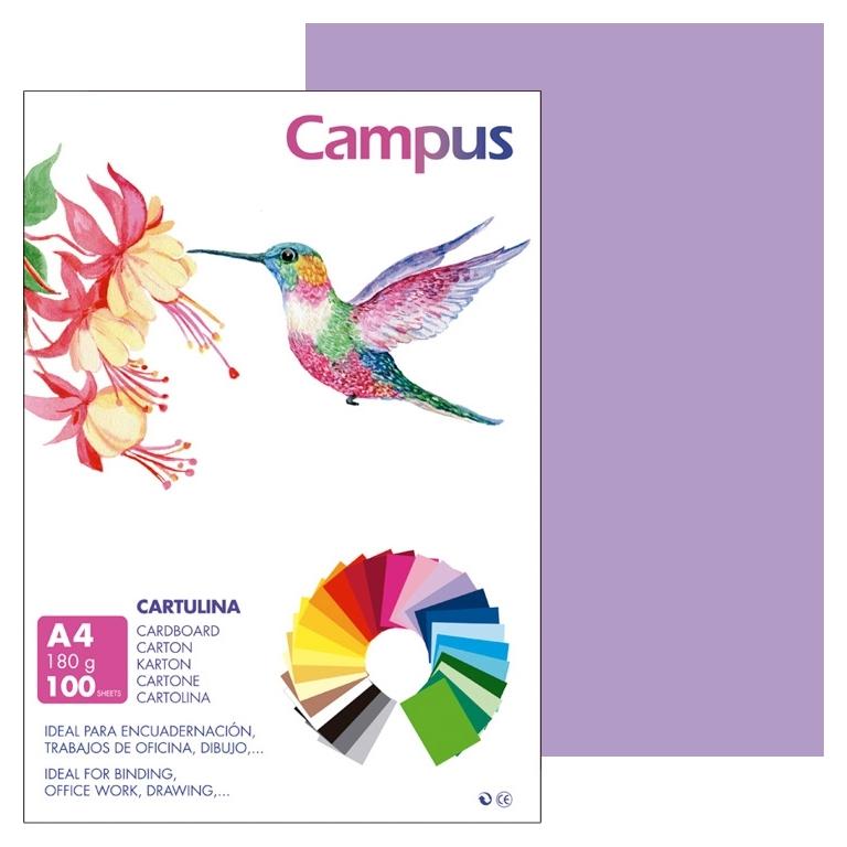 Campus Cartulina A4 180Gr Violeta (100)