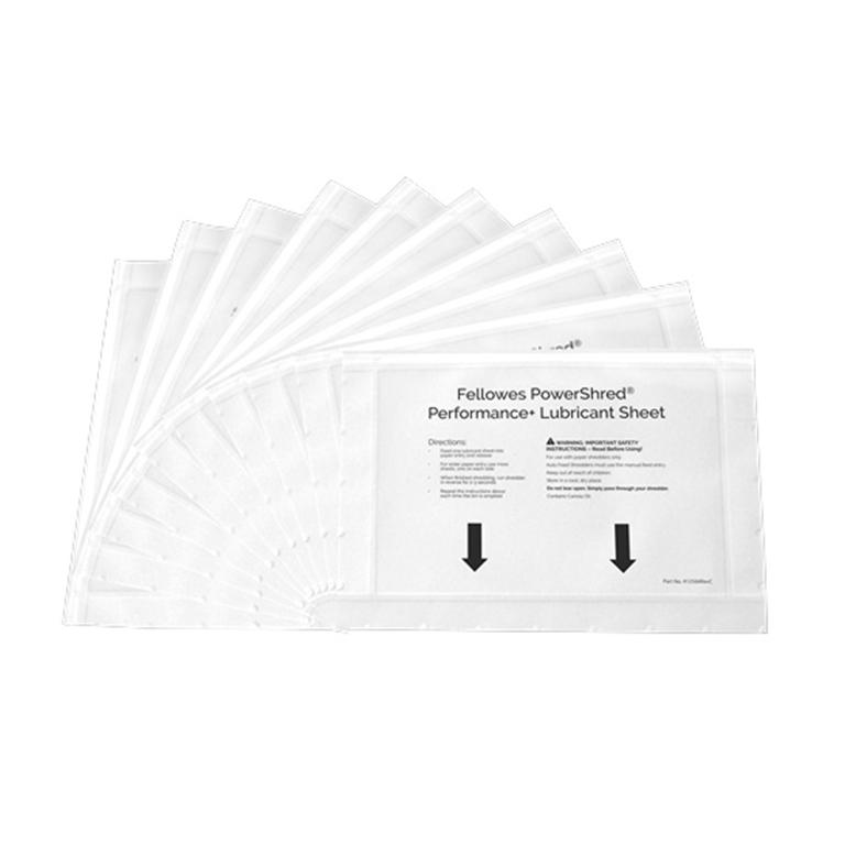 Fellowes Hojas Lubricantes Destructoras (10 ud.)