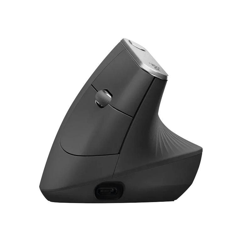 Logitech MX Vertical Ratón Ergonómico Inalámbrico Negro/Gris