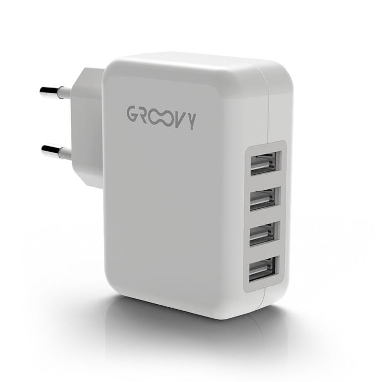 Groovy Cargador 4 Usb 4.8 A