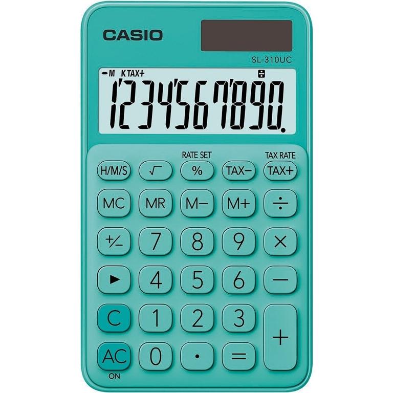 Casio SL-310UC Calculadora Bolsillo 10 Dígitos Verde