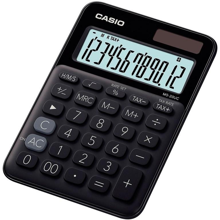 Casio MS-20UC Calculadora Sobremesa 12 Dígitos Negro