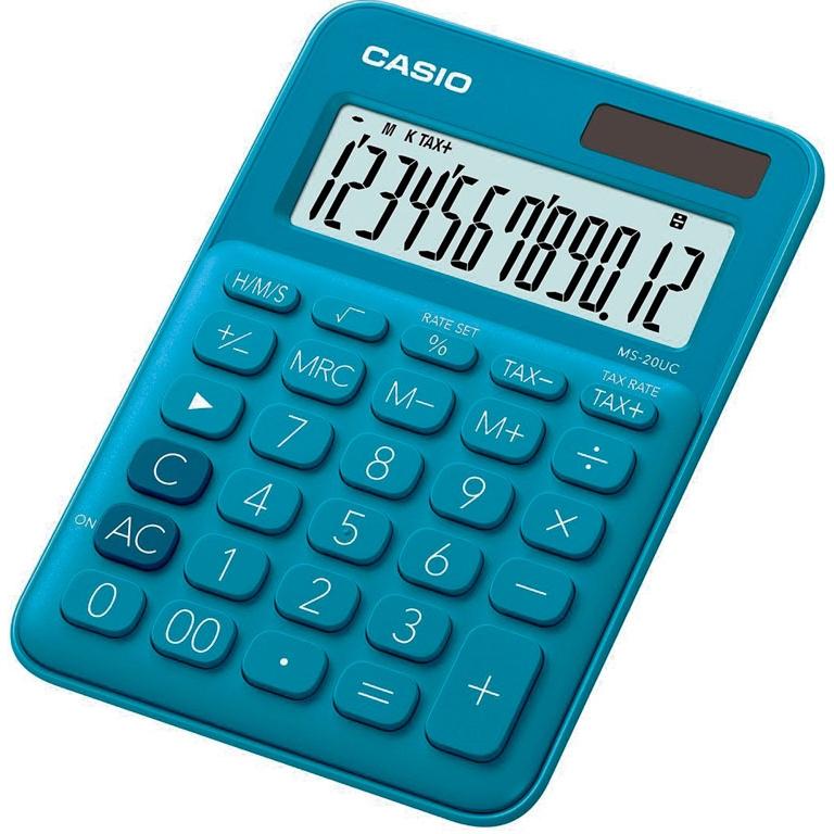 Casio MS-20UC Calculadora Sobremesa 12 Dígitos Azul