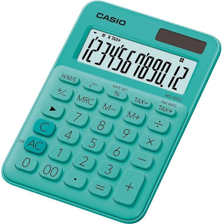 Casio MS-20UC Calculadora Sobremesa 12 Dígitos Verde