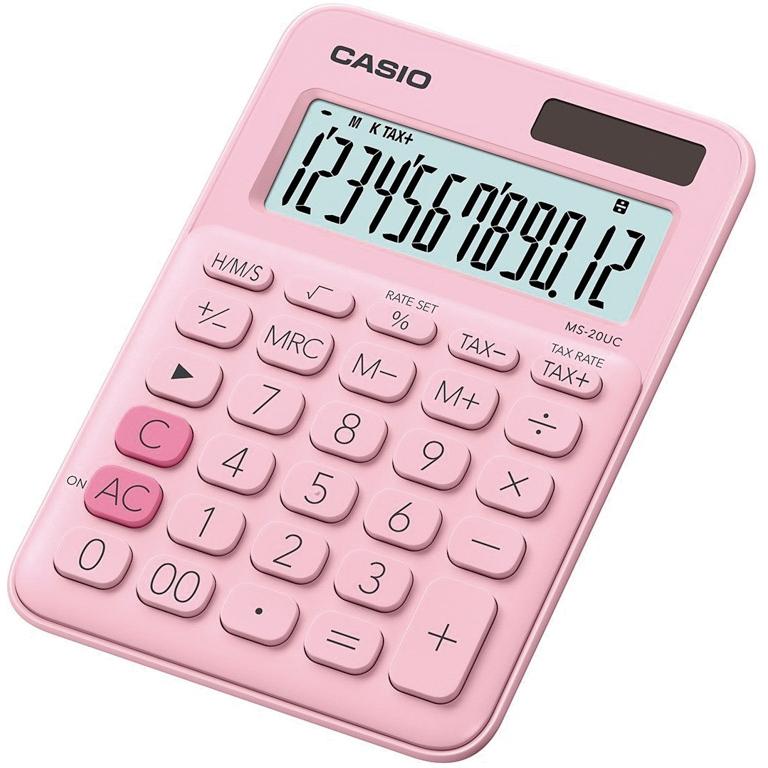 Casio MS-20UC Calculadora Sobremesa 12 Dígitos Rosa