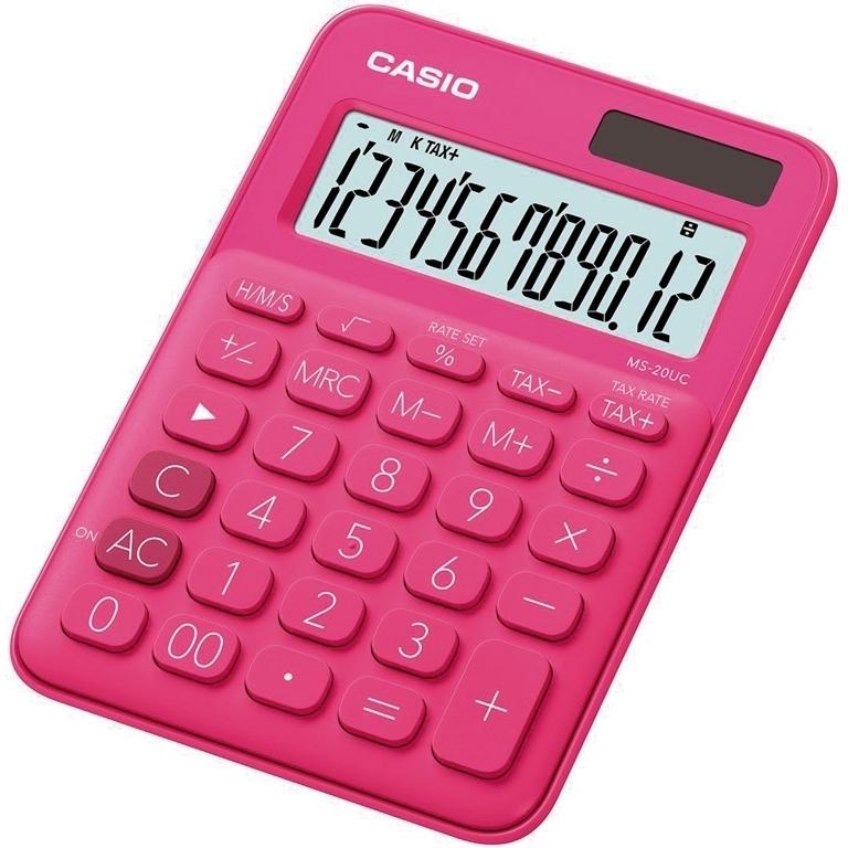Casio MS-20UC Calculadora Sobremesa 12 Dígitos Fucsia