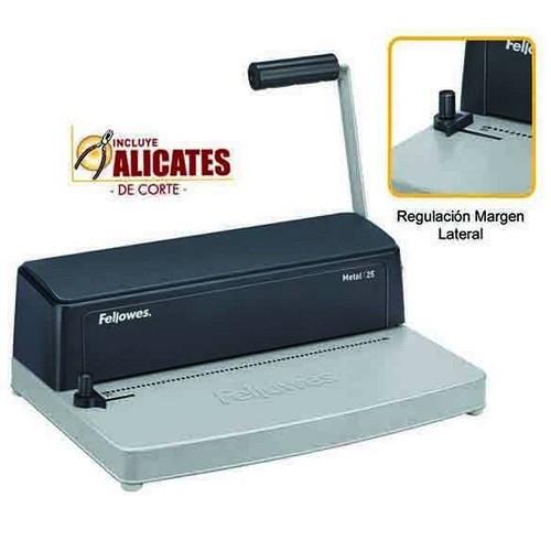 Fellowes Metal 25 Encuadernadora Manual Espiral Metálico