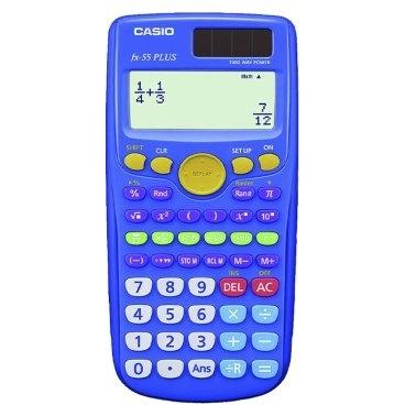 Casio FX-55 PLUS Calculadora Científica 240 Funciones Azul