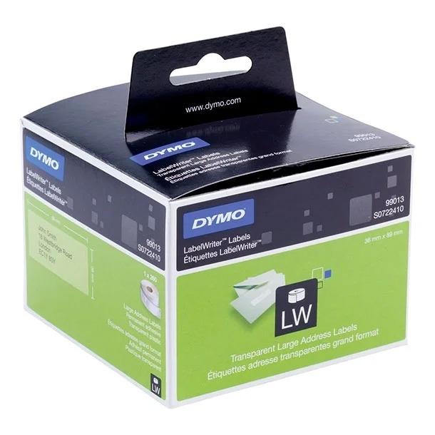 Dymo LabelWriter Rollo Etiquetas Papel 89x36mm Transparente (2 unidades)