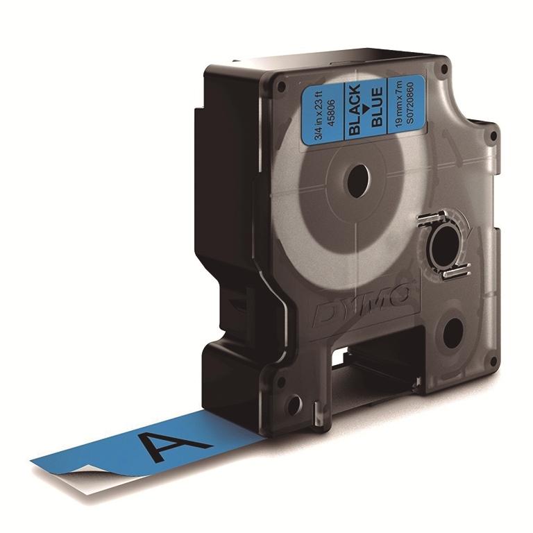 Dymo D1 Cinta Etiquetas 19mmx7m Negro/Azul
