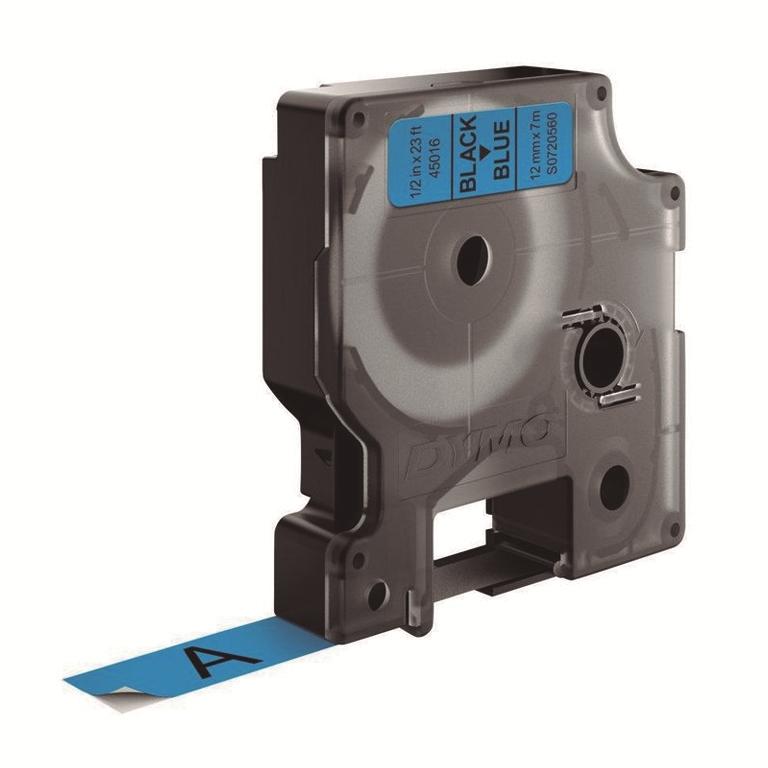 Dymo D1 Cinta Etiquetas 12mmx7m Negro/Azul