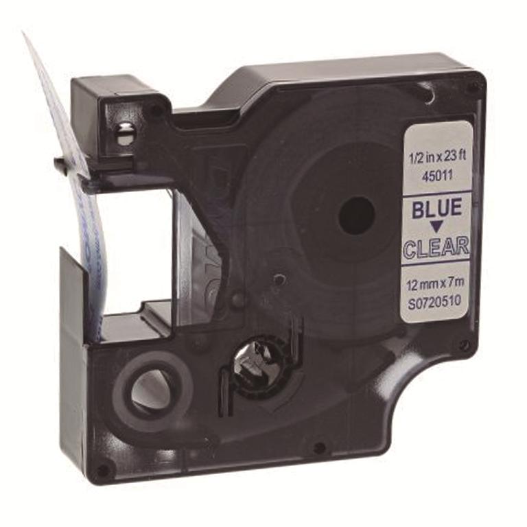 Dymo D1 Cinta Etiquetas 12mmx7m Azul/Transparente