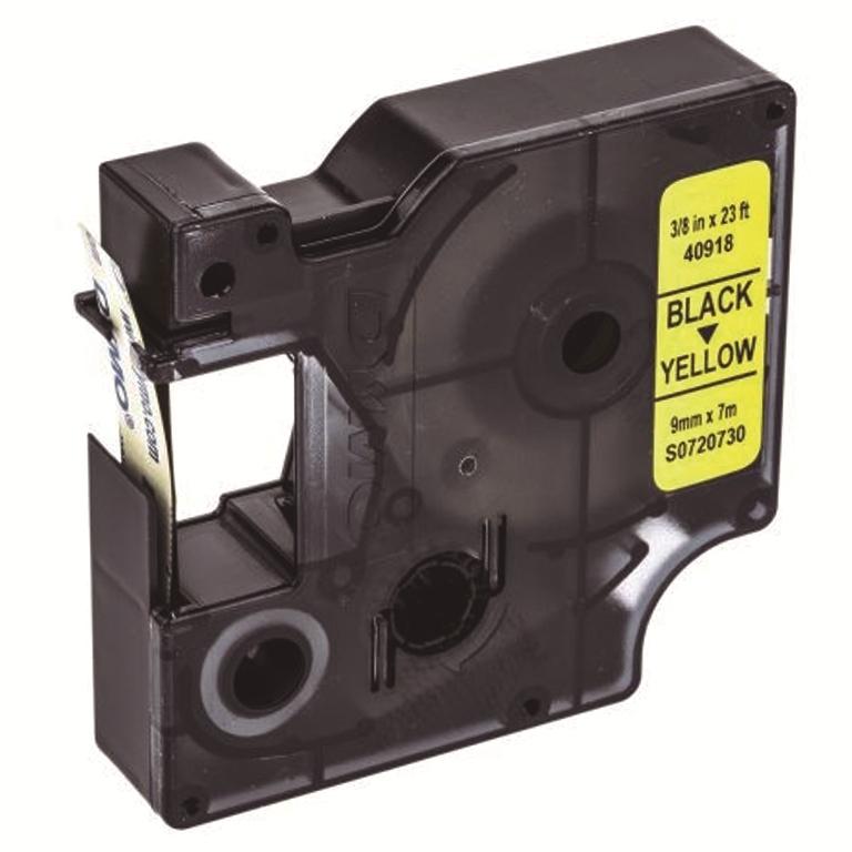 Dymo D1 Cinta Etiquetas 9mmx7m Negro/Amarillo