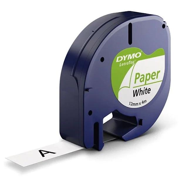 Dymo D1 Cinta Etiquetas Poliéster 12mmx5,5m Negro/Blanco