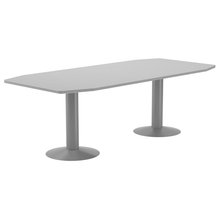 Rocada Mesa Reunión 220X100 Cm. Diámetro Pies Columna Alu