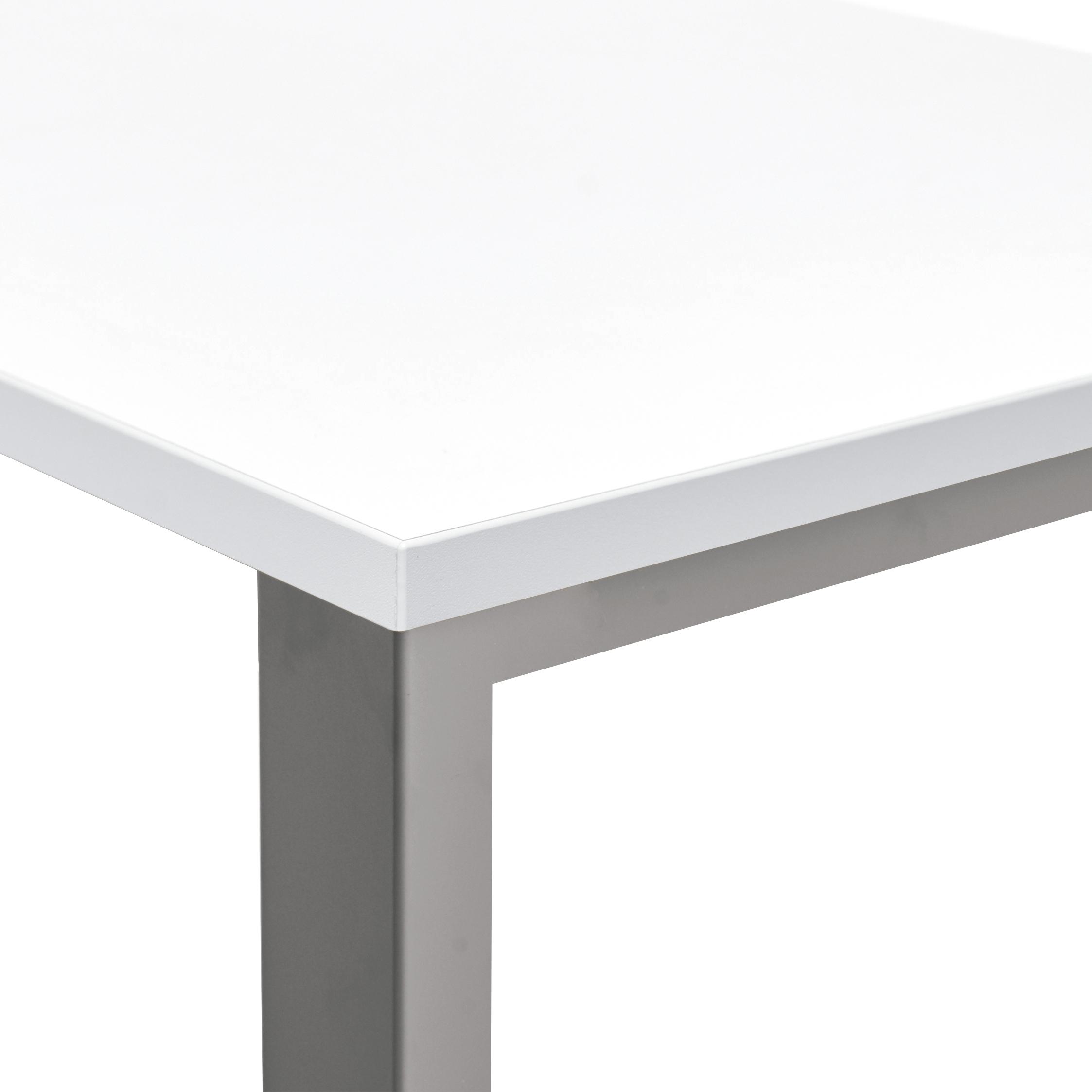 Rocada Mesa Total 160X80Cm Alum/Blanc