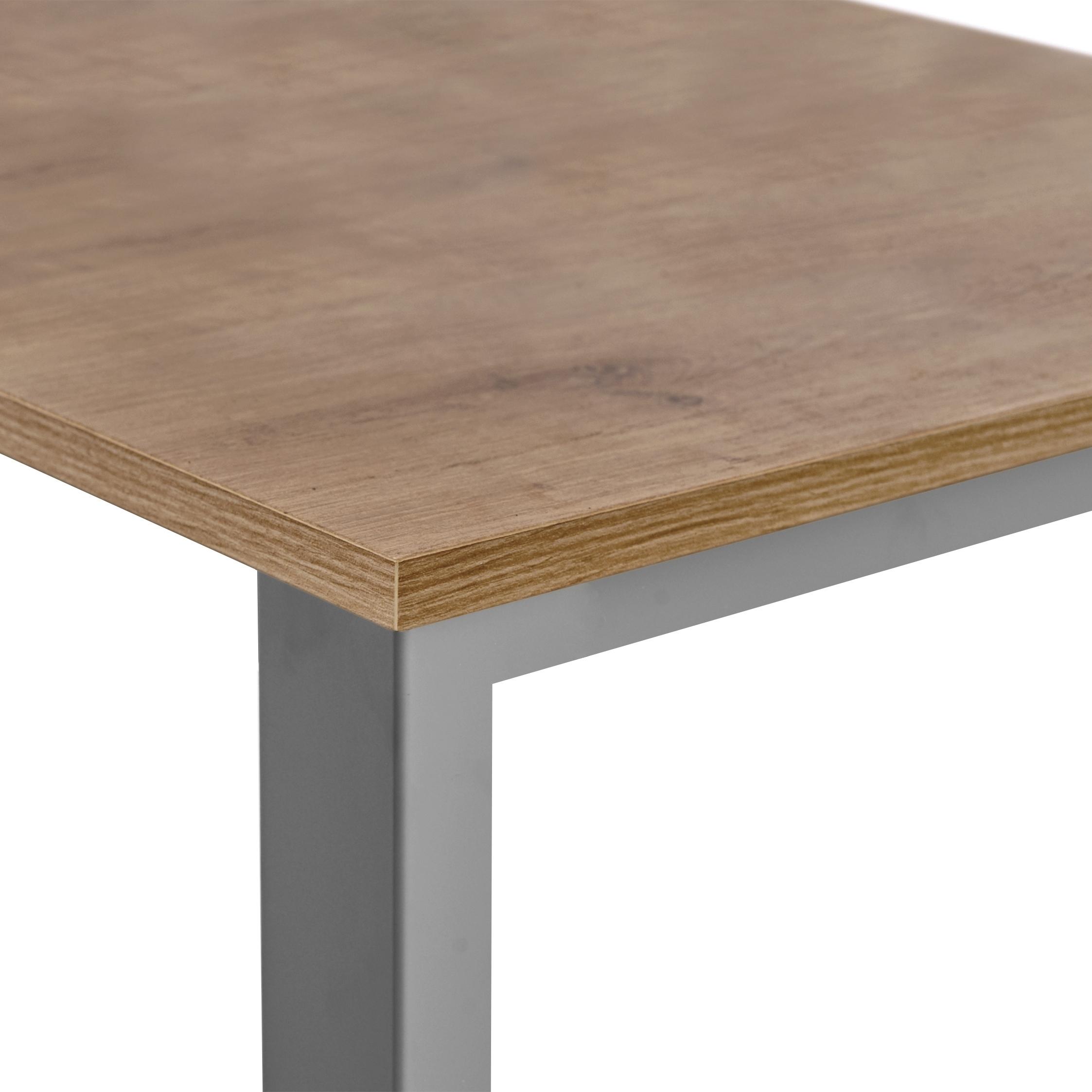 Rocada Mesa Total 160X80Cm Alum/Roble