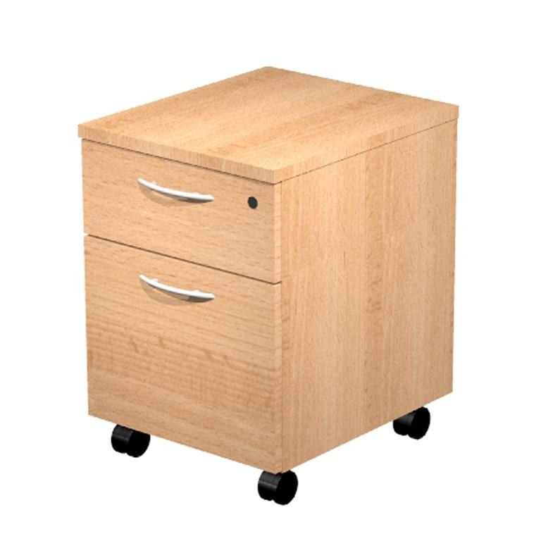 Presto Cajonera Movil 2 Cajones Haya