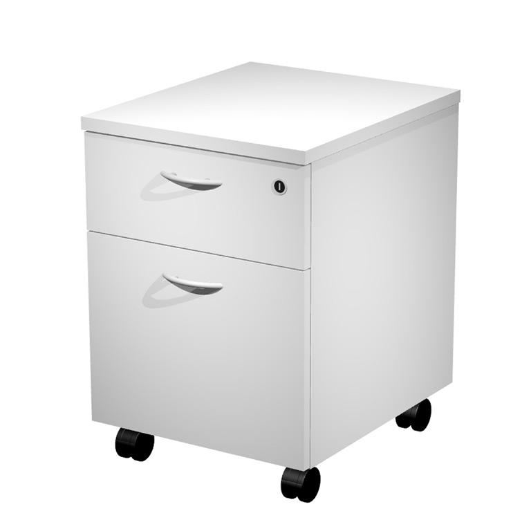 Presto Cajonera Movil 2 Cajones Blanc
