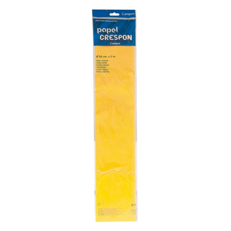 Campus Papel Crespon College 0,5X2M Amarillo Oscuro