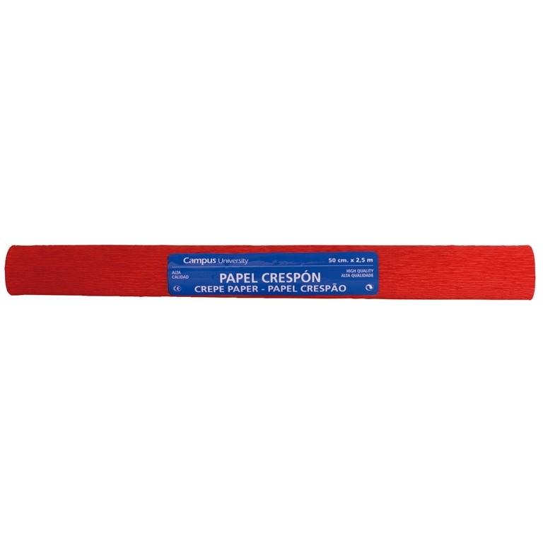 Campus Papel Crespon 0,5X2,5 Mts Rojo