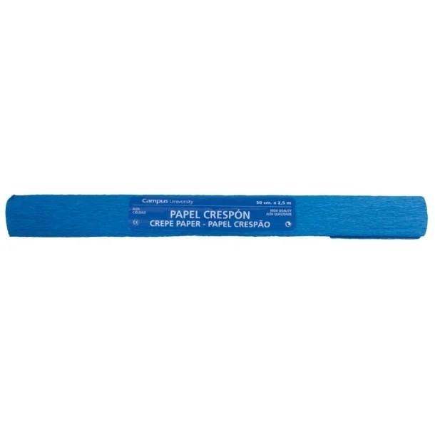 Campus Papel Crespon 0,5X2,5 Mts Azul