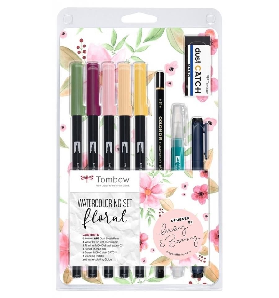 Tombow Set Lettering Watercoloring Floral