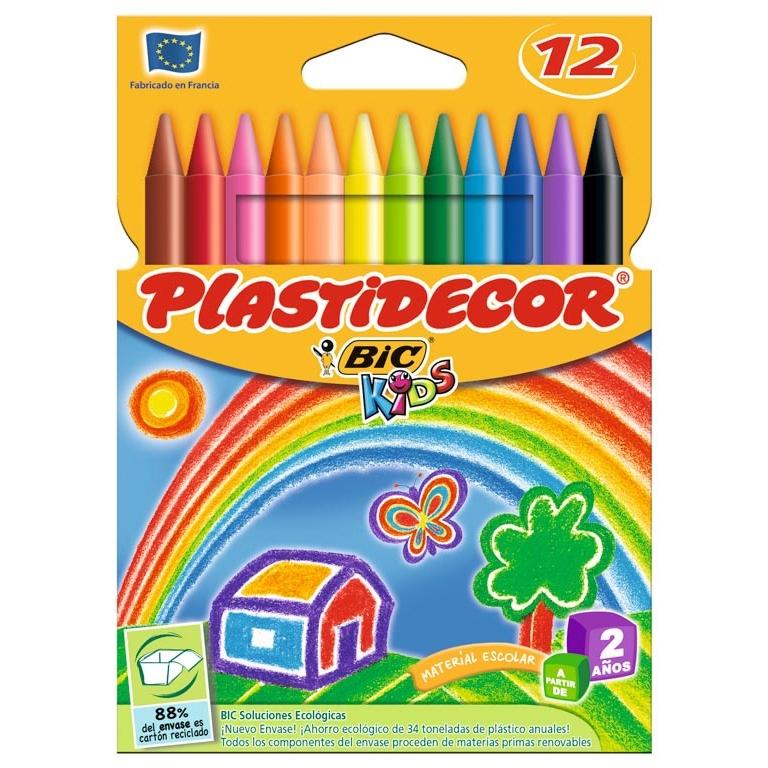 Plastidecor Lapices Cera (12 Col)