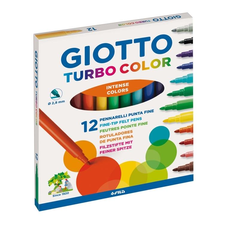 Gio Rotulador Punta Estandar Turbo Color (12) tto