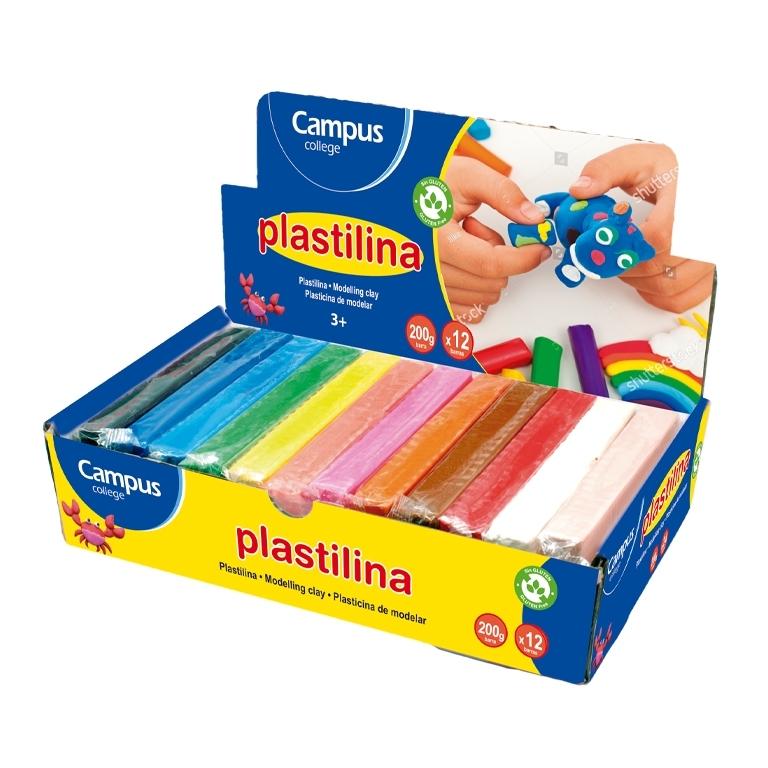 Campus Plastilina Mediana 200G Surtid (12)