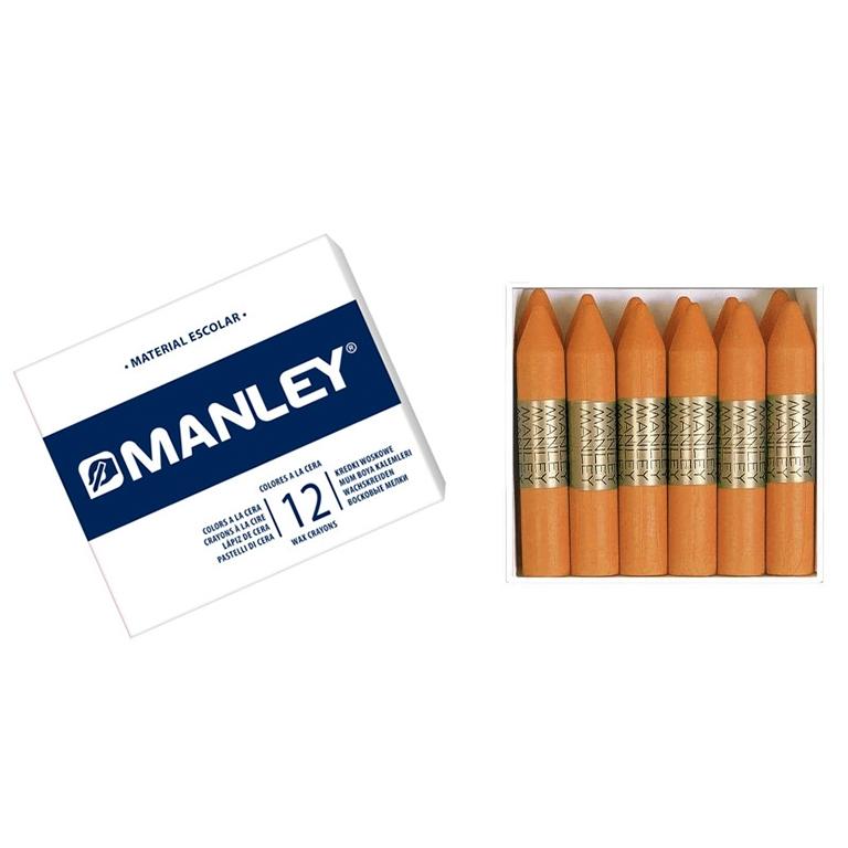 Manley  Cera Blanda Monocolor Naranja (12)