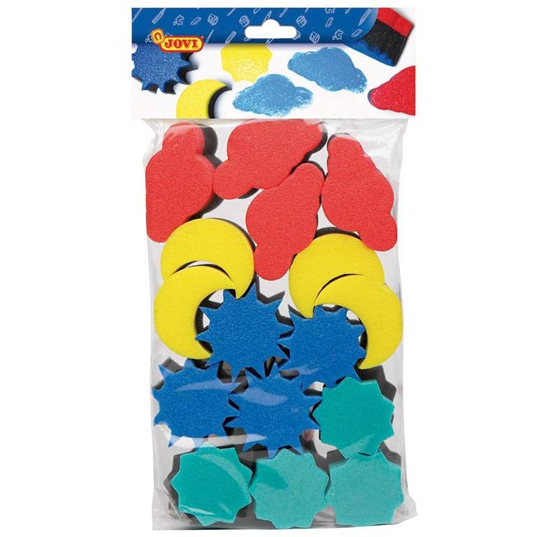 Das Esponjas Jovi Para Pintar 16Uds Formas Surtidas