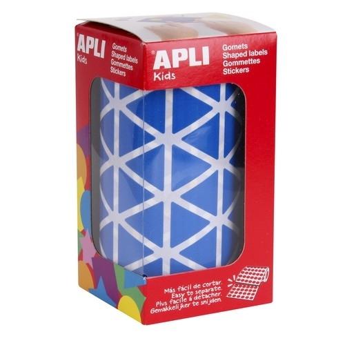 Apli Rollo Gomets Triangulares 20 mm Azul