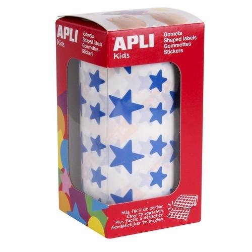 Apli Rollo Gomets Estrellas 12,5 mm/19,5 mm Azul