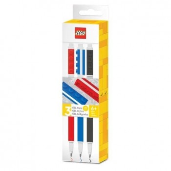 BOLÍGRAFOS TINTA GEL SURTIDO 3 UD - LEGO