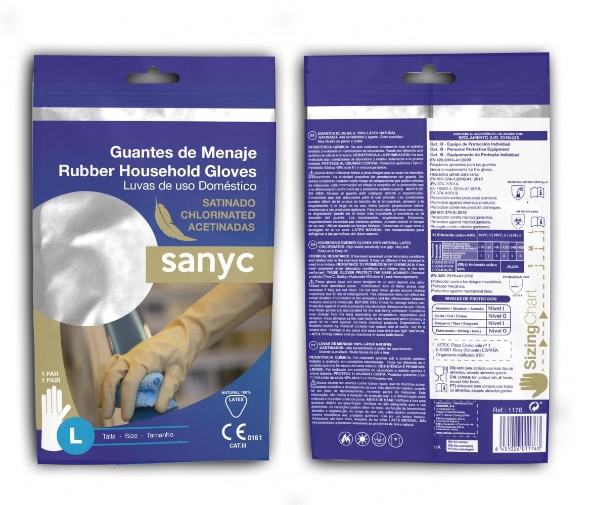 Dahi Guantes Satinados Talla Grande (2 Uds.)