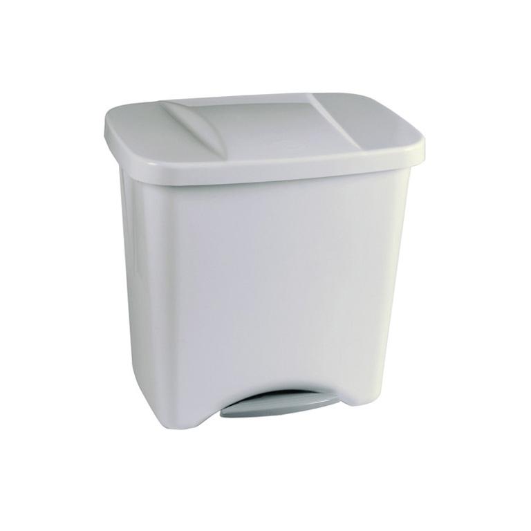 Dahi Papelera Pedal Bco 50L Blanca