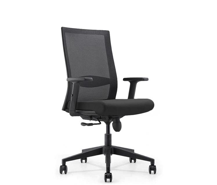 Silla Nova Sincro Con Brazos Malla Negra