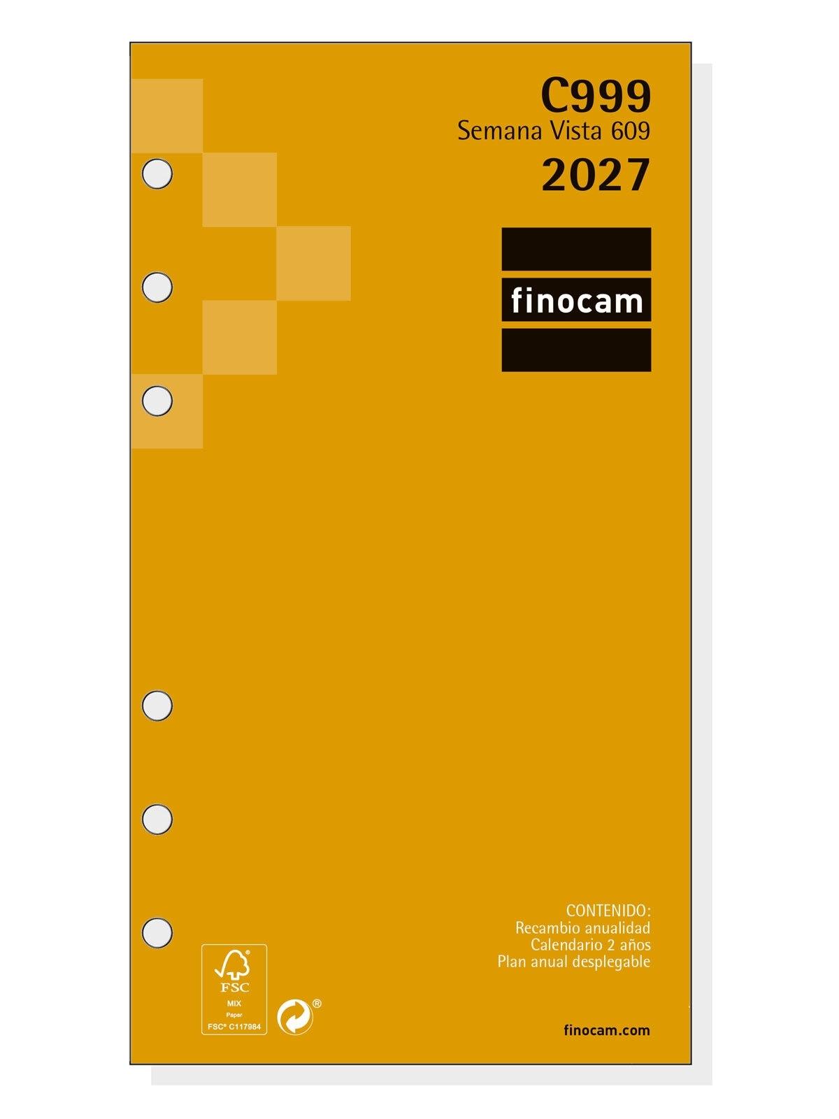 Finocam Agenda C999-Rec.Anual.609 Svh 2027+